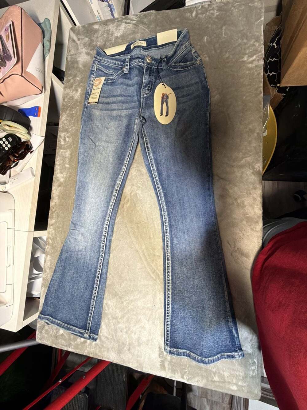 Sexy Fabulous Mid Rise Bootcut Jeans Size 13 DJR-3352-POT-13